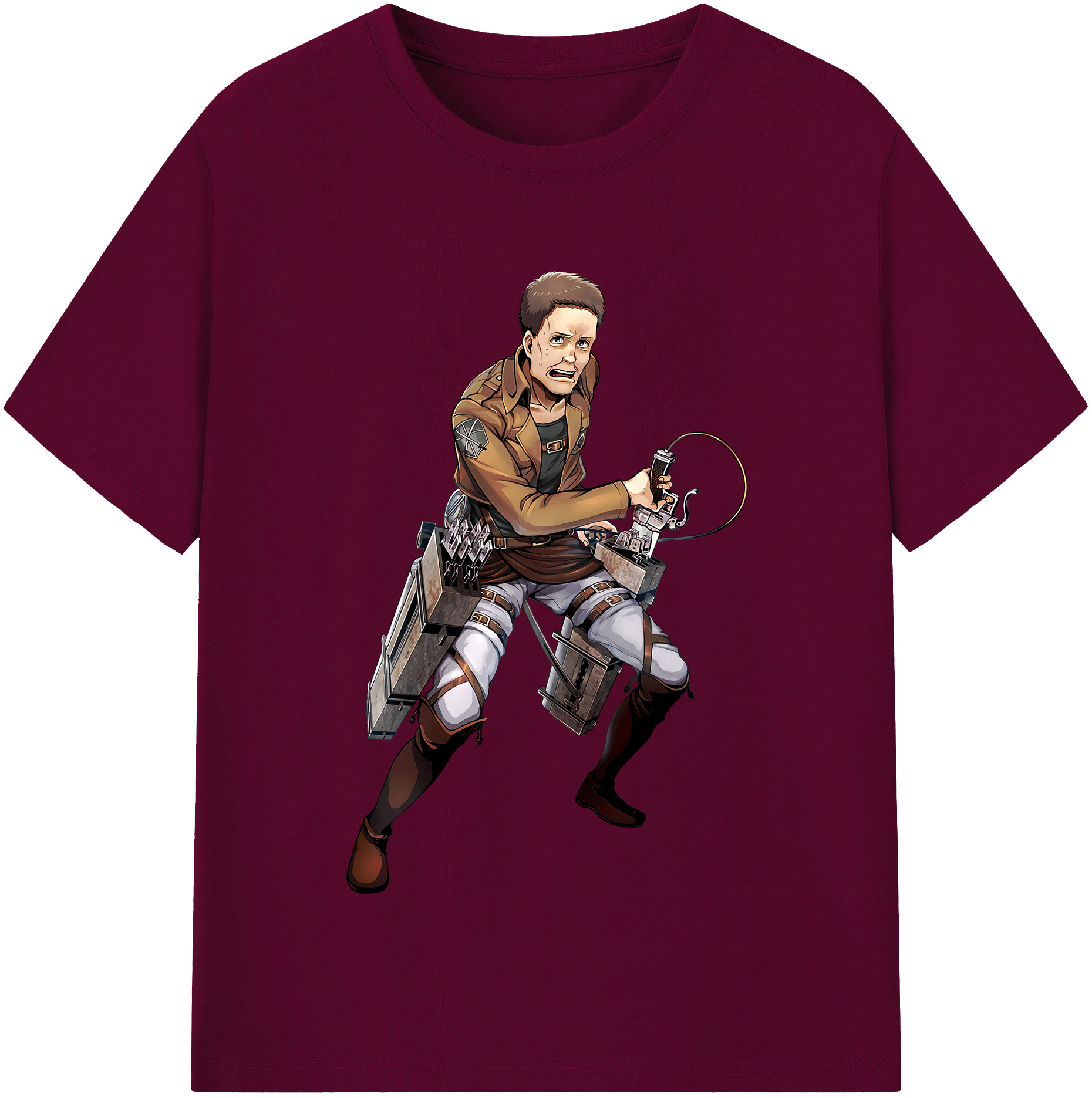 （画像用） 進撃の巨人 Attack on Titan レディースカジュアルプリントTシャツ（綿100％）